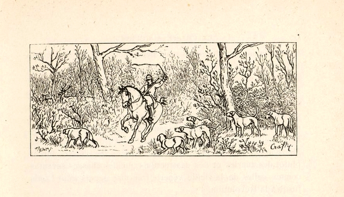 Illustration tirée du Manuel de Vènerie française - Emmanuel Le Couteulx de Canteleu (1890) - Hachette et Cie (Paris) - BnF (Gallica) - Saint-Martin